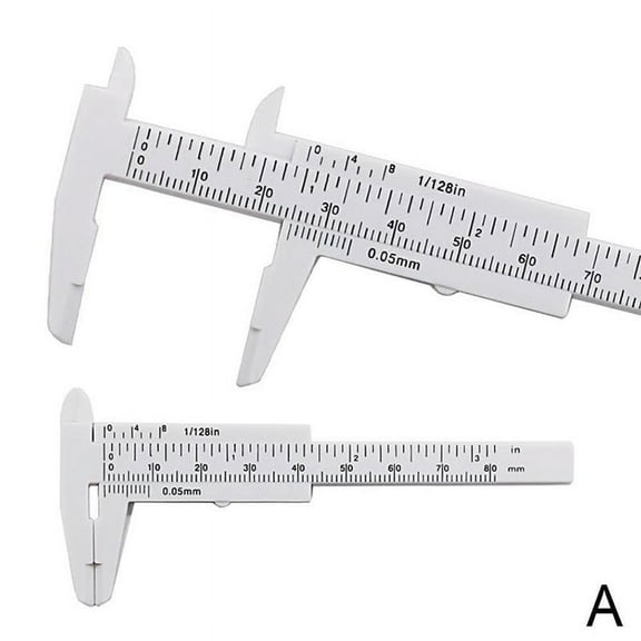 1PCS Mini Slider Vernier Gauge Gauge, 80mm, Measuring Tool, Ruler, Plastic Micrometer