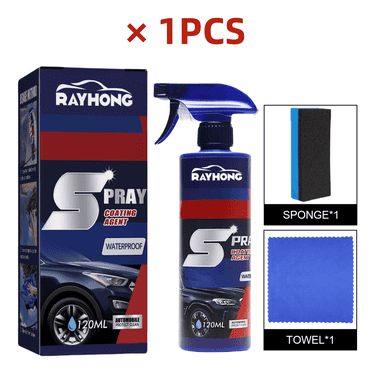 1PCS Multi-Functional Coating Renewal Agent, 3 in 1 Ceramic Car Coating Spray, Car Coating Agent Spray, High Protection Quick Car Coating Spray Fast-Acting, Car Fast-Acting Coating Spray 120ML