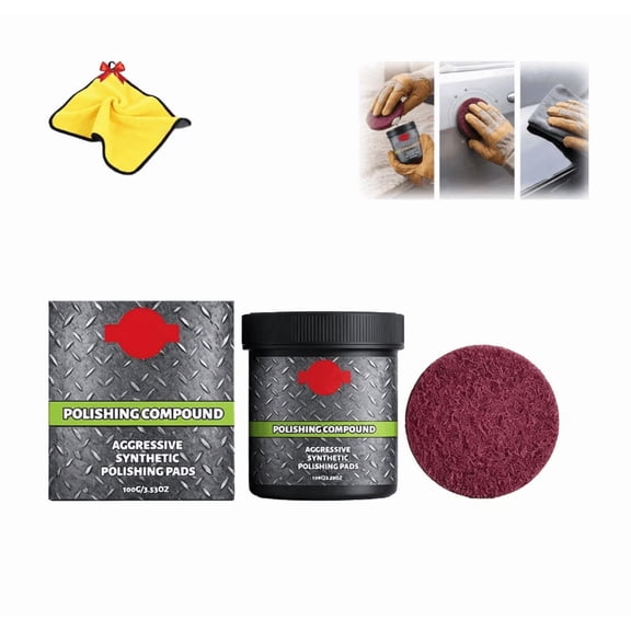 1PCS Multifunctional Ultracut Polishing Compound Kit, Surface Restoration Polish With Pad, Multi-Surface Scratch Remover for metal, marble and stainless steel surface maintenance