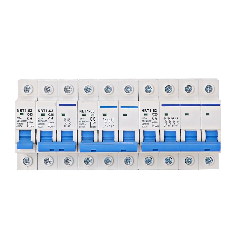 1PCS NBT1-63 1P/2P/3P/4P 63A 230V/400V AC Manual transfer switch Circuit breaker MCB 50HZ/60HZ