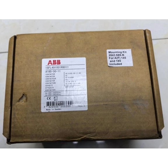 1PCS NEW ABB AC CONTACTOR 185A 110V A185-30-11