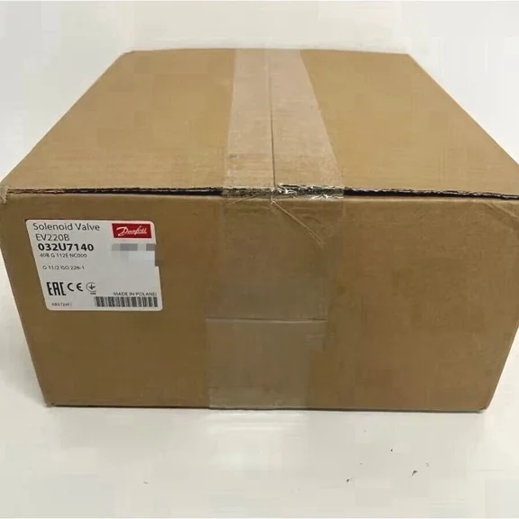 New In Box 032U7140 EV220B 2/2 Way NC Servo Diaphragm Solenoid Valve Compatible with Danfoss, G1-1/2" DN40 Brass Body EPDM Seal for Water Brine Fluid Control