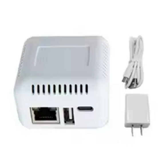 1PCS NP330 Network USB 2.0 Print Server USB2.0 Mini Printer Server 100Mbps RJ45 Connection for Androids Phones US Plug