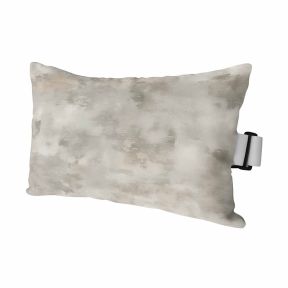 1PCS Outdoor Pillow for Chaise Lounge Chair Retro Marble Slate Pattern Waterproof Headrest Cushion with Insert Gradient Art Adjustable Lumbar Pillow for Beach Patio Poolside Office,11x16in