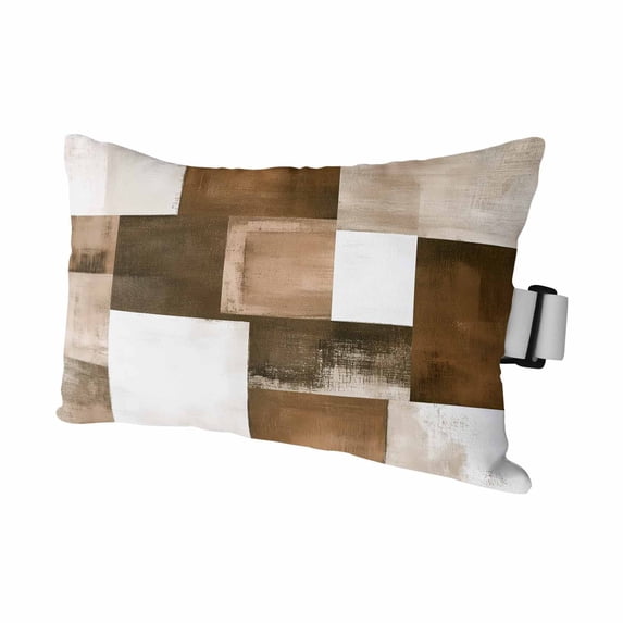 1PCS Outdoor Pillow for Chaise Lounge Chair Shabby Abstract Brown Color ...