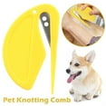 thumbnail image 1 of 1PCS Pet Dematting Comb, 3-in-1 Knotting Hair Removal Tool for Dogs Cats, Professional Mat Remover with Ergonomic Handle for Long Hair, 1 of 8