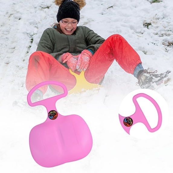 1PCS Plastic Snow Sleds,Snow Board for Kids Adults,Portable Winter Plastic Skiing Boards,Outdoor Winter Plastic Skiing Boards with Handle,Children Snow Sled Sledge,Snow Grass and Sand Boarding