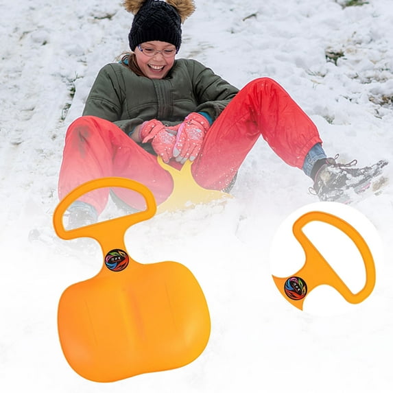 1PCS Plastic Snow Sleds,Snow Board for Kids Adults,Portable Winter Plastic Skiing Boards,Outdoor Winter Plastic Skiing Boards with Handle,Children Snow Sled Sledge,Snow Grass and Sand Boarding