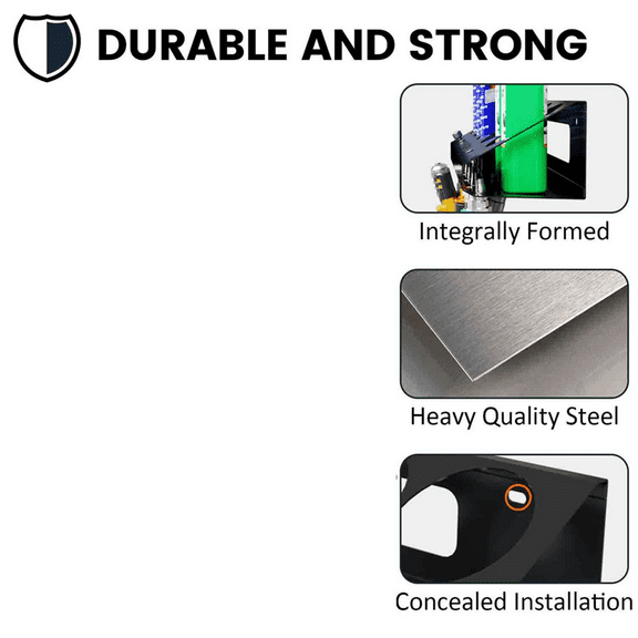 1PCS Pneumatic Tool Holder/Aerosol Rack Combo, Wall Mounted Can Bottle Holder, Air Tool Organizer