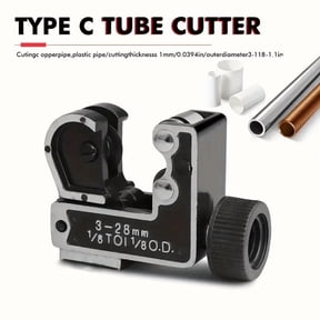 DEXIMRO Mini Pipe Cutter Tool 1/8 to 1-1/8 inch (3-28mm) Tube Cutter for Copper, Brass, Aluminum Pipe for Plumbing, HVAC Work, Automotive Repairs, DIY Projects
