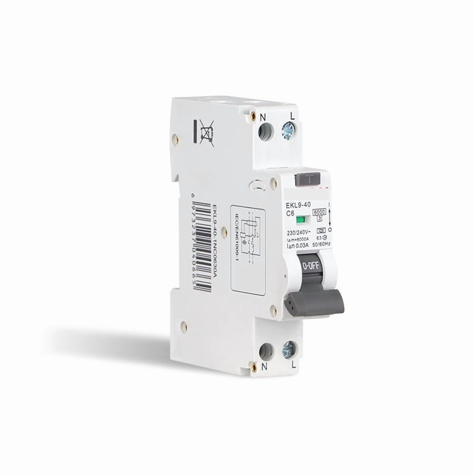 1PCS RCBO Type A Residual Automatic Circuit Breaker 6KA 1P+N 2P DPN ...