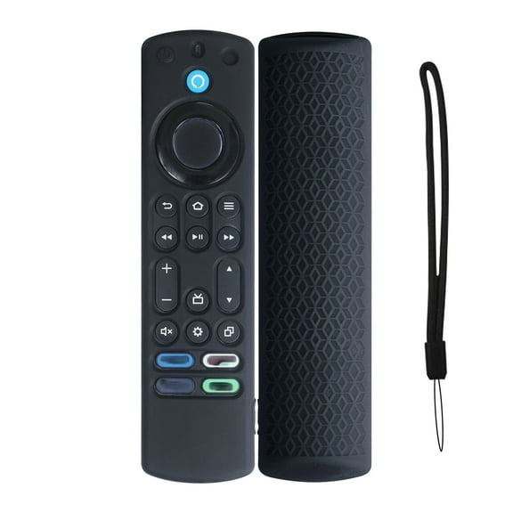 1PCS Remote Control Case Cover Compatible for Fire TV 4K Stick Max, Smart TV Remote Control Soft Silicone Sleeve Shell Holder with Hanging Rope(Case Only)