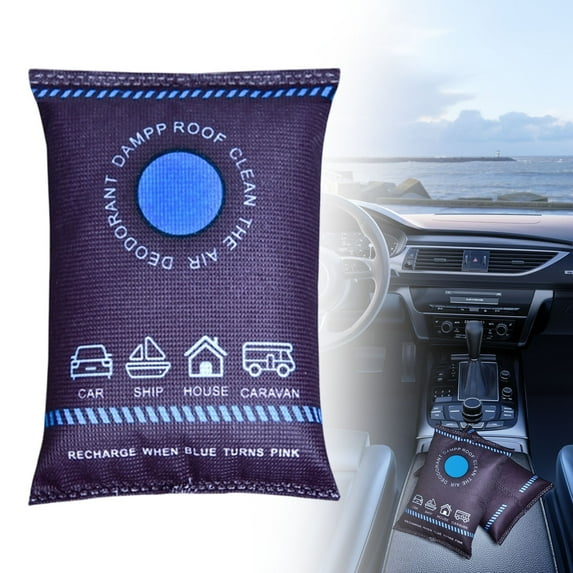 1PCS Reusable Dehumidifier Bags, Car Moisture Absorber for Windows Interior, Portable Condensation Prevention for Wardrobe, Closet, Basement, RV, Camper Storage