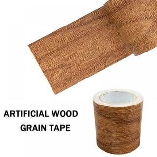5M/Roll Realistic Duct Tape Floor Furniture Renovation Tape Adhensive  Cortical Texture Repair DARK BROWN
