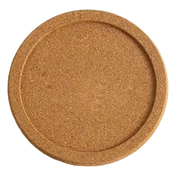 1PCS Round Cork Anti-Slip Tea Cup Pads for Home, Cork Pads with Lip for Drinks Absorbent WaterResistant Reusable Round Pads for Dining Tables and Coffee Cups