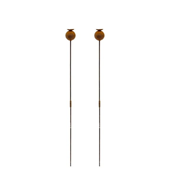 1PCS Rustic Iron Art Garden Decoration Stake, Creative Outdoor Yard Metal Insert