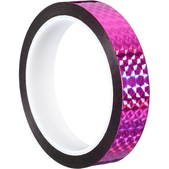 1PCS Self-Adhesive Holographic Reflective Tape Prism Tape Holographic Reflective Tape for Keep Birds Away, Craft Projects, DIY Art, Home, Daily Use， 15mmx30m