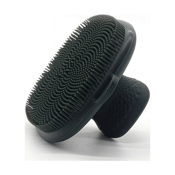 1PCS/Set Black Square Cleansing Brush Silicone Cleansing Brush Soft Silicone Face Wash Brush Round Blackhead Cleansing Brush Makeup Removal Cleansing Facial Skin