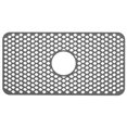 thumbnail image 1 of 1PCS Silicone Sink Mat TeqHome Kitchen Sink Protector Grid for Bottom of Center Drain Sink Grey Non-Slip Heat Resistant Sink Liner for Farmhouse Stainless Steel Porcelain Sink 12.87''x24.68'' - L, 1 of 10