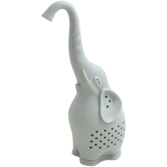 1PCS Silicone Tea Infuser Creative Elephant Tea Strainer (Grey)