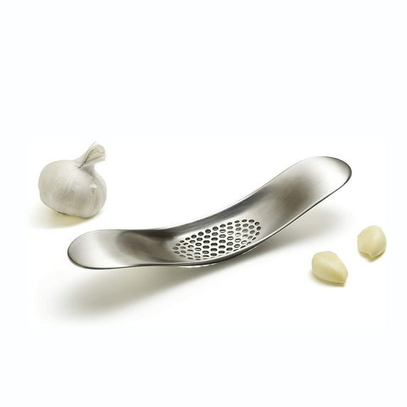 1PCS Simple Safe Stainless Steel Garlic Rocker Crusher Mincer Press