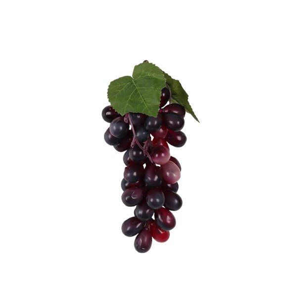 1PCS Simulation Grape, Lifelike Rubber Grape Clusters, Fake Grape Clusters, Vine Garland Ornaments, Photography Teaching Props, Table and Kitchen Ornaments (36 Grains)