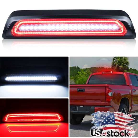 1PCS Smoked Lens Rear Light 3rd Third Brake Light Tail Light Reverse Backup Light Cargo Light W/LED For 2007 2008 2009 2010 2011 2012 2013 2014 2015 2016 2017 2018 2019 2020 2021 Toyota Tundra XK50