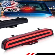 1PCS Smoked Lens Rear Light Bar 3rd Third Brake Light Tail Light Reverse Light Backup Light Stop Light W/Red LED For 2005 2006 2007 2008 2009 2010 2011 2012 Toyota Avalon
