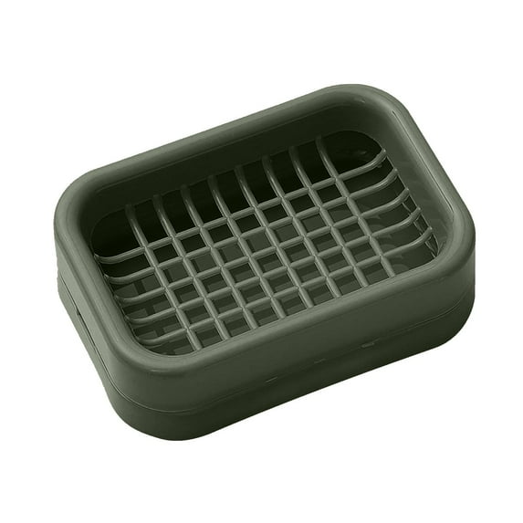 1PCS Soap Dish, Soap Container, Draining Soap Holder Ventilation Hole Design Soap Dish Box for Bathroom, Bath, Kitchen (Green)