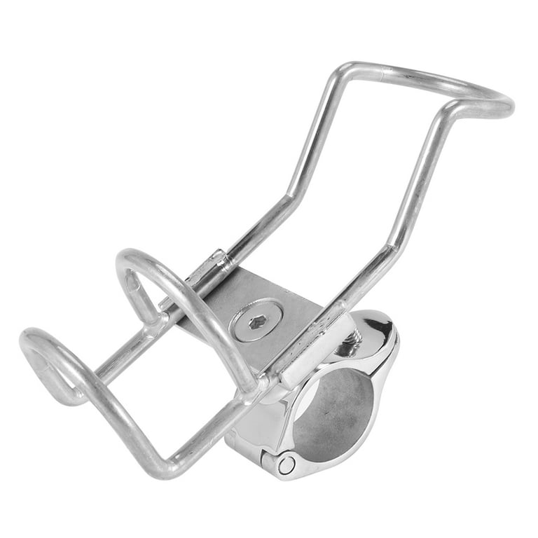1PCS Stainless Steel 316 Fishing Rod Rack Holder Pole Bracket Support Clamp  on Rail Mount 32Mm Boat Accessories 