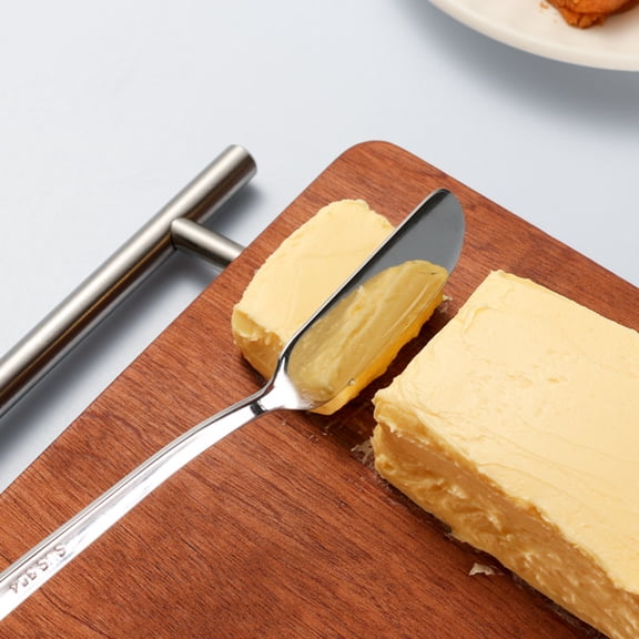 1PCS Stainless Steel Butter Knives, 5.7" Butter Spreader Knife Cheese Knives for Butter, Cheese, Strawberry Fruit/Apple Cinnamon/Blackberry/Raspberry/Peach Jam, Dishwasher Safe
