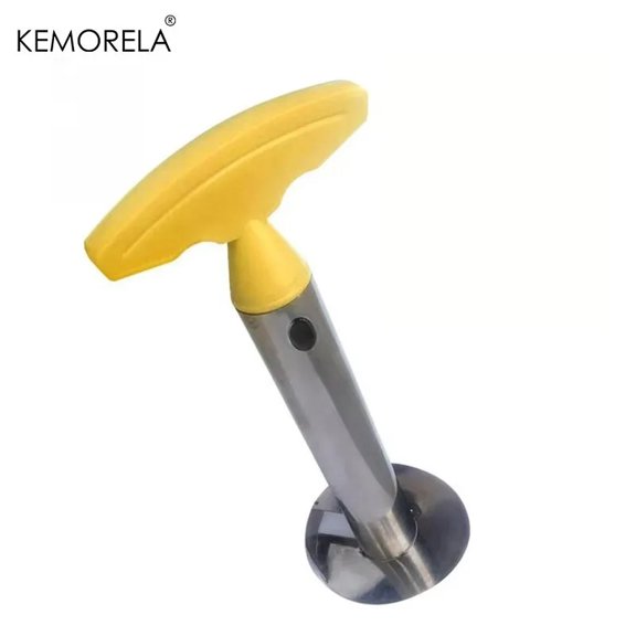 1PCS Stainless Steel Easy To Use Pineapple Peeler Accessories Pineapple Slicers Fruit Knife Cutter Corer Slicer Kitchen Tools, YELLOW