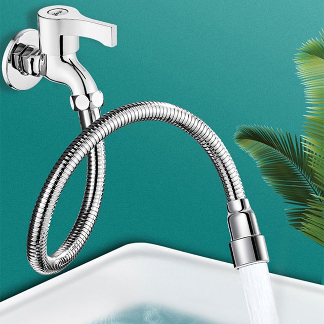 1PCS Stainless Steel Kitchen Faucet Extender Nozzle Aerator Bendable