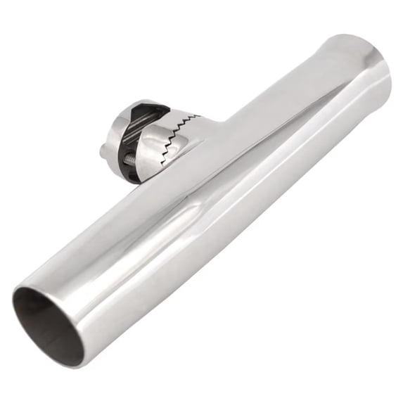 1PCS Stainless Steel Marine Tournament Style Clamp on Fishing Rod Holder for 1" to 1-1/4"