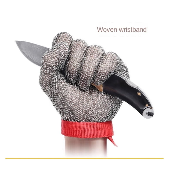 1PCS Stainless Steel Ring Mesh Gloves Anti Cut Knife Resistant Chain Mail Hand Protection Kitchen Butcher Glove