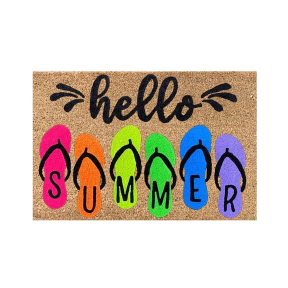 1PCS Summer Floor Mats Holiday Mats Welcome Door Mats Polyester Door Mat Beach Non Floor Mat 1PC Doormat
