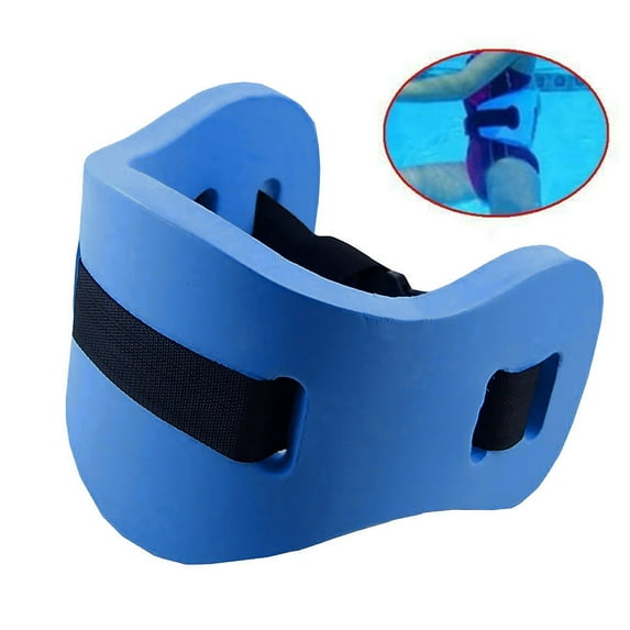 1PCS Swim Training Belt - Adjustable Floating Exercise Belt for Adults & Kids - Pool Flotation Aid for Swimming Practice, Water Aerobics & Safety (Blue)