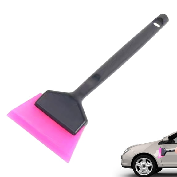 1PCS TPU Small Window Tint Mirror Squeegee Different Softness Rubber Blade Scraper Car Corner Windshield Handheld Cleaning Tool 16.5/22CM