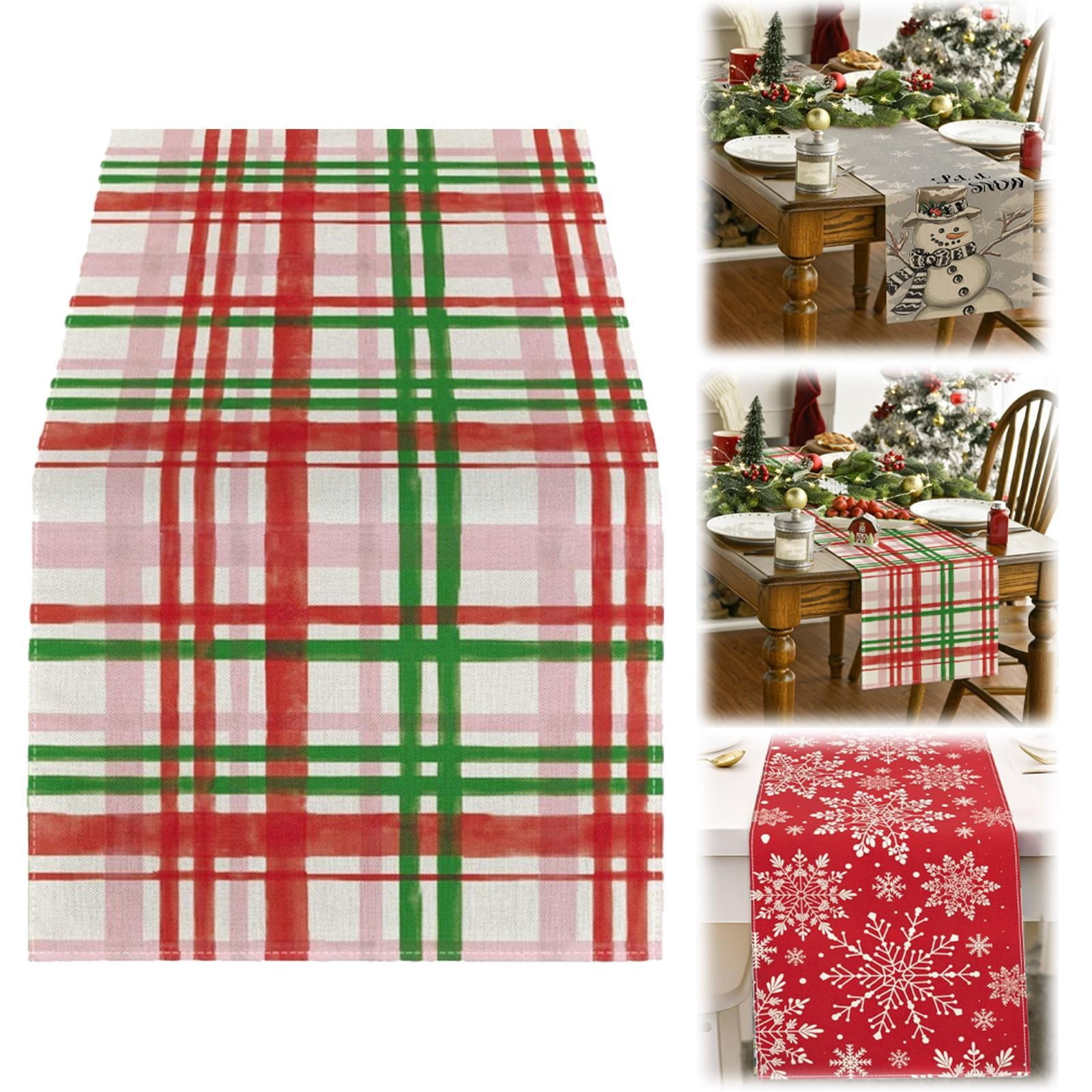 Weihnachtstischläufer 183x33cm - Festliche Tischdecke Für Weihnachtsdeko