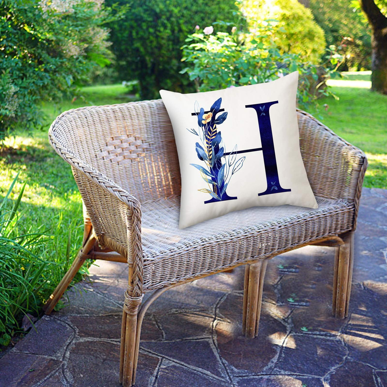 1PCS Throw Pillow Covers Alphabet Decorative Pillow Cases ABC Letter