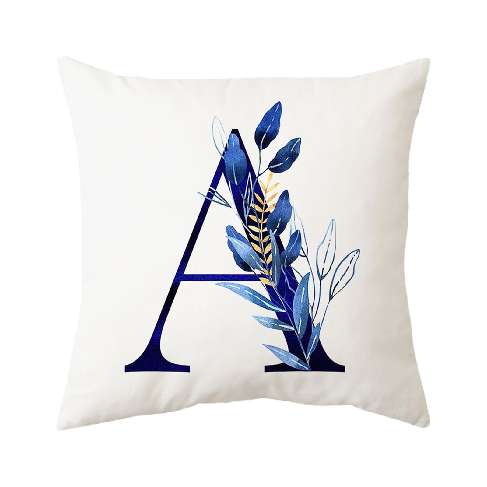 1PCS Throw Pillow Covers Alphabet Decorative Pillow Cases ABC Letter