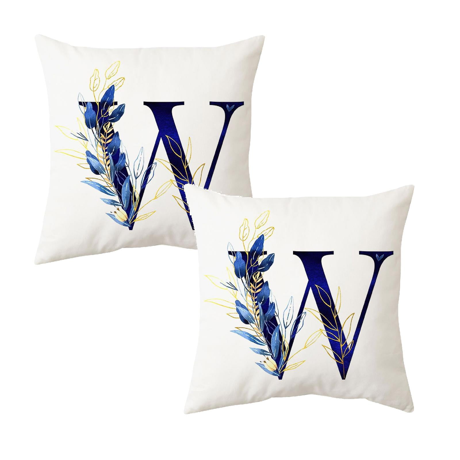 1PCS Throw Pillow Covers Alphabet Decorative Pillow Cases ABC Letter