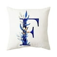 1PCS Throw Pillow Covers Alphabet Decorative Pillow Letter Flowers
