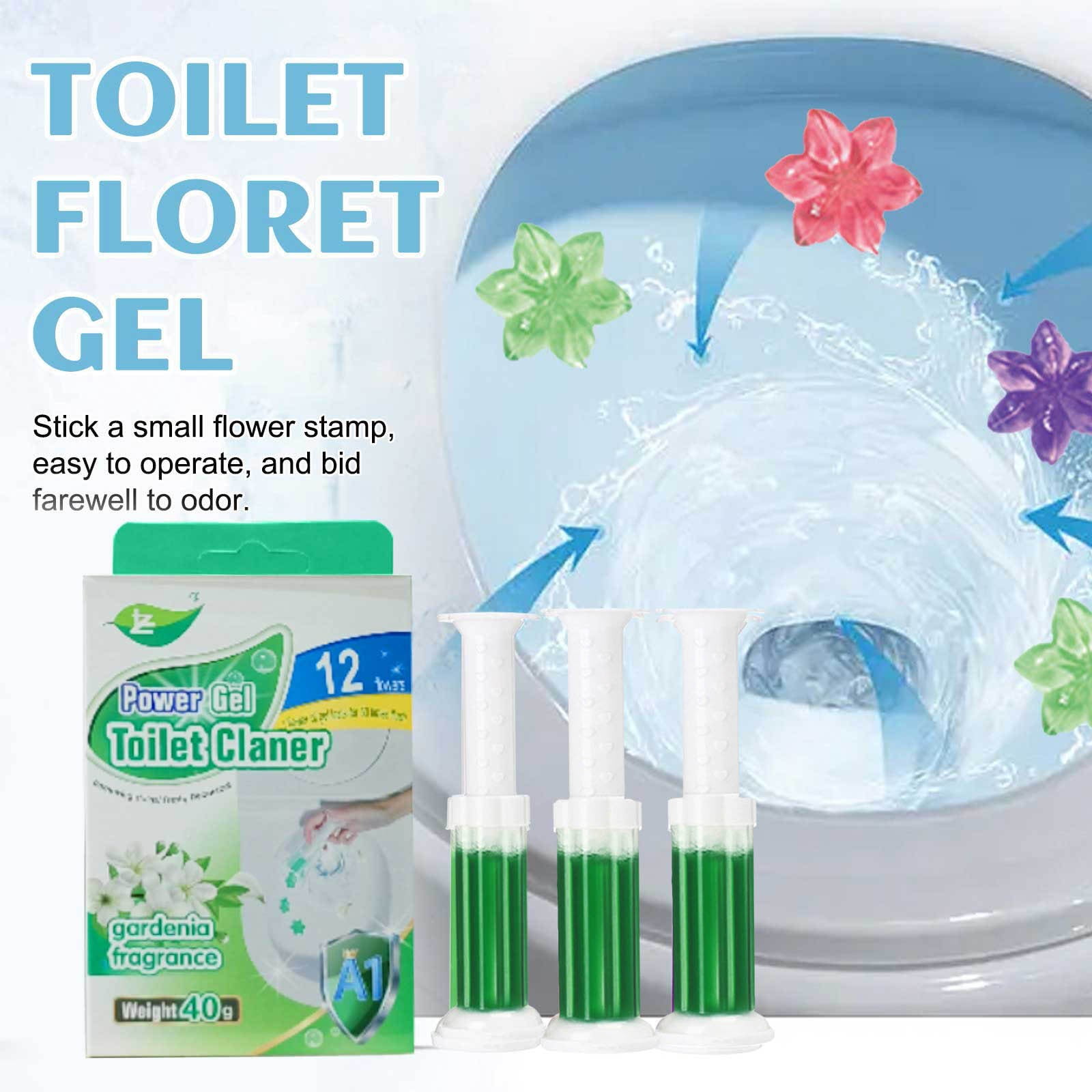 1PCS Toilet Bowl Cleaner Gel Toilet Scent Fresheners Cleaner Gel Stamp ...