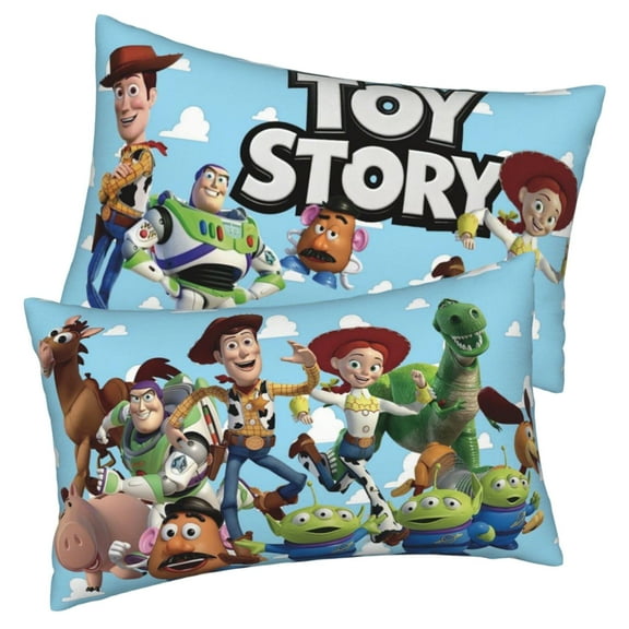 1PCS For Toy Cartoon Themed For Story Character Pillowcases, 20x30 Inch Double-Sided Design Pillow Cases with Hidden Zipper, Soft Breathable Fabric for Lounge Decor and Comfort Pillowcases