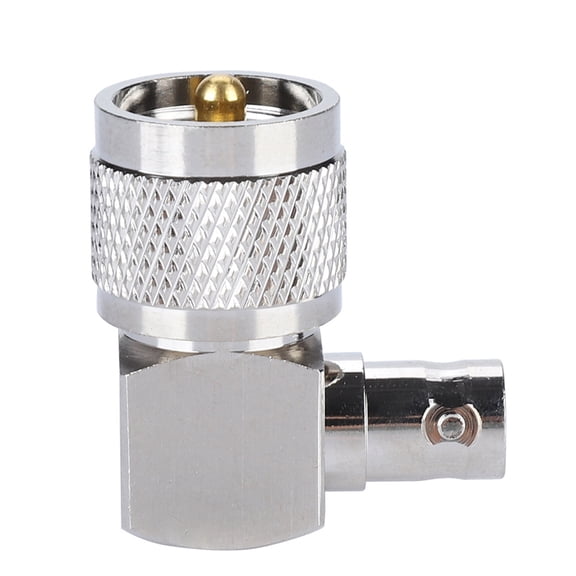 1PCS UHF PL-259 Male to BNC Female Right Angle Adapter RF Coaxial Adapter Connector