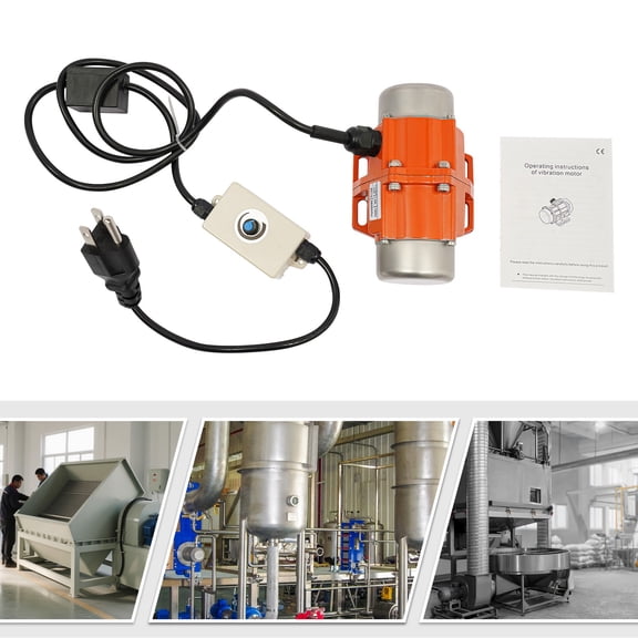1PCS Vibrating Motor, 100W Vibrating Motor with Speed Controller, 1 Phase Asynchronous Vibrating Motor