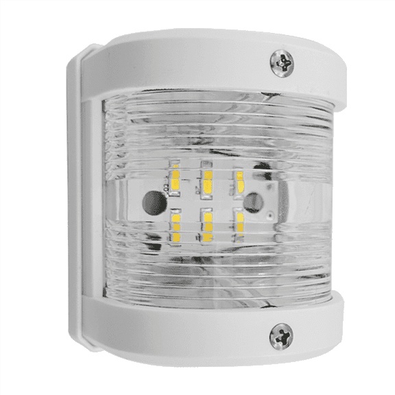 1PCS White ABS Plastic Boat Stern Lamp with 12V-24V Sailing Signal Navigation Light