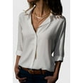 thumbnail image 1 of 1PCS chiffon shirt--white, 1 of 5