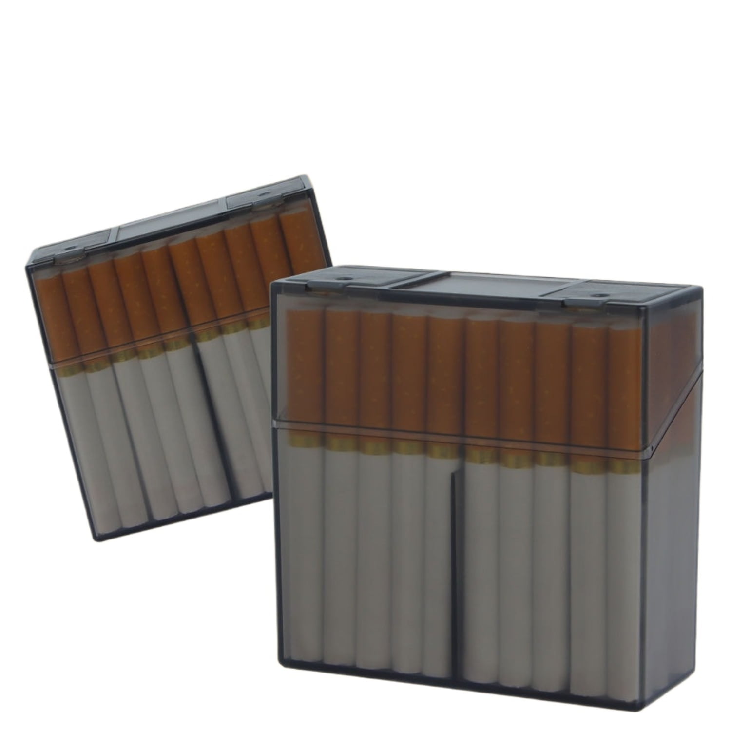 1PCS cigarette box has a large capacity of 40 cigarettes, 8.0MM thick  cigarette compartments, a portable pressure-proof and moisture-proof cigarette  box, and a flip-open cigarette box